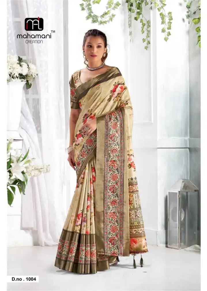 Mahamani Diya Gicha Silk Wholesale Sarees Catalog - Image 4