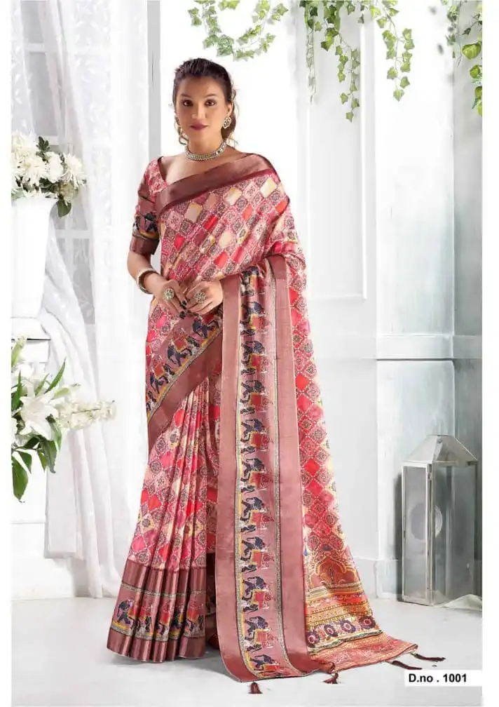 Mahamani Diya Gicha Silk Wholesale Sarees Catalog - Image 5