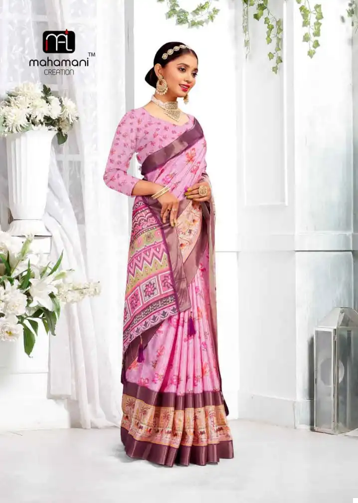 Mahamani Diya Gicha Silk Wholesale Sarees Catalog - Image 8