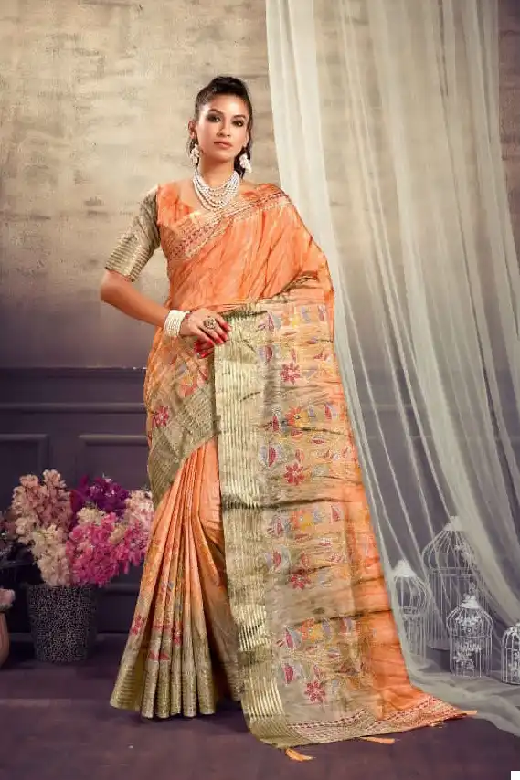 Mahamani Maheshwari Dola silk Wholesale Sarees Catalog - Image 2