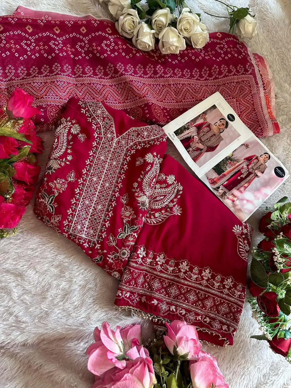 Mehboob Tex 1333 Georgette Wholesale Pakistani Salwar Suit - Image 3