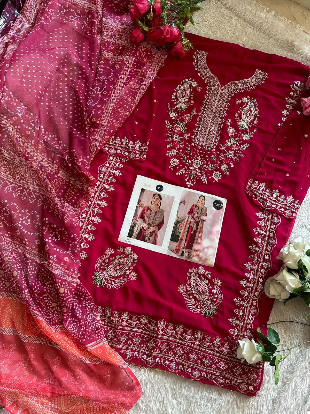 Mehboob Tex 1333 Georgette Wholesale Pakistani Salwar Suit - Image 4