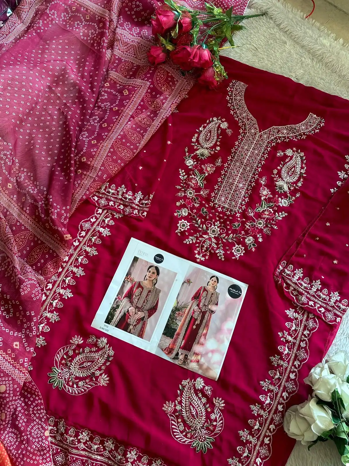 Mehboob Tex 1333 Georgette Wholesale Pakistani Salwar Suit - Image 5