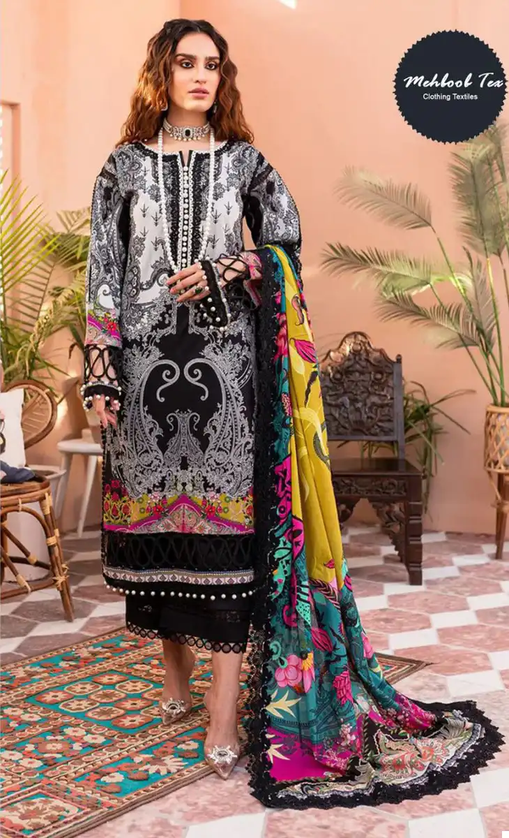 Mehboob Tex 1339 &1340 Pure Cotton Wholesale Pakistani Salwar Suit Catalog - Image 2