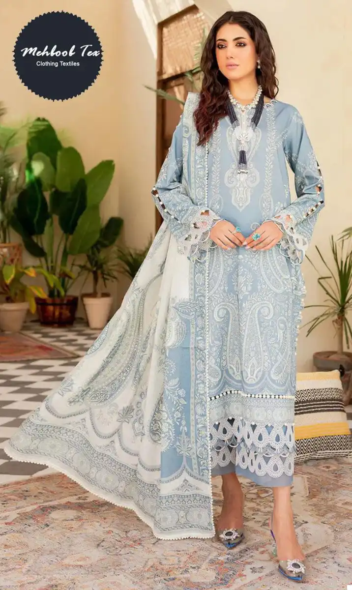 Mehboob Tex 1339 &1340 Pure Cotton Wholesale Pakistani Salwar Suit Catalog - Image 3