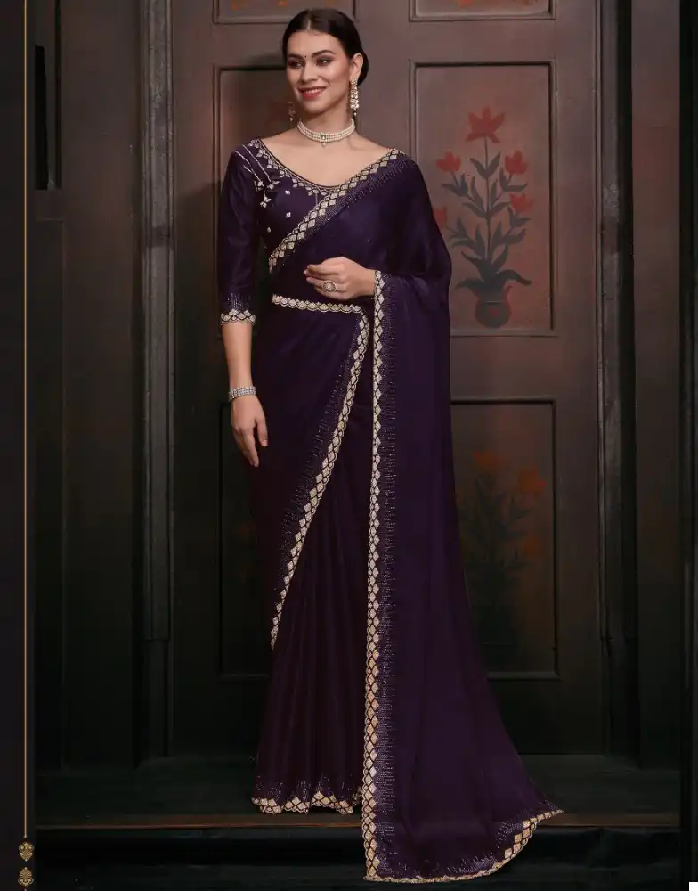 Mehek 749A To 749F Pure Satin Georgette Wholesale Fancy Sarees Catalog