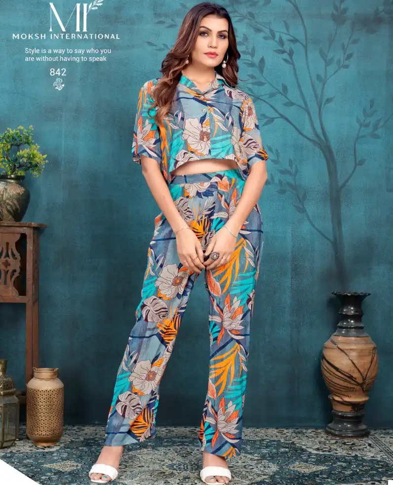 Moksh Rihana Vol 1 Premium Viscose Maslin Wholesale Kurti with Pant Catalog