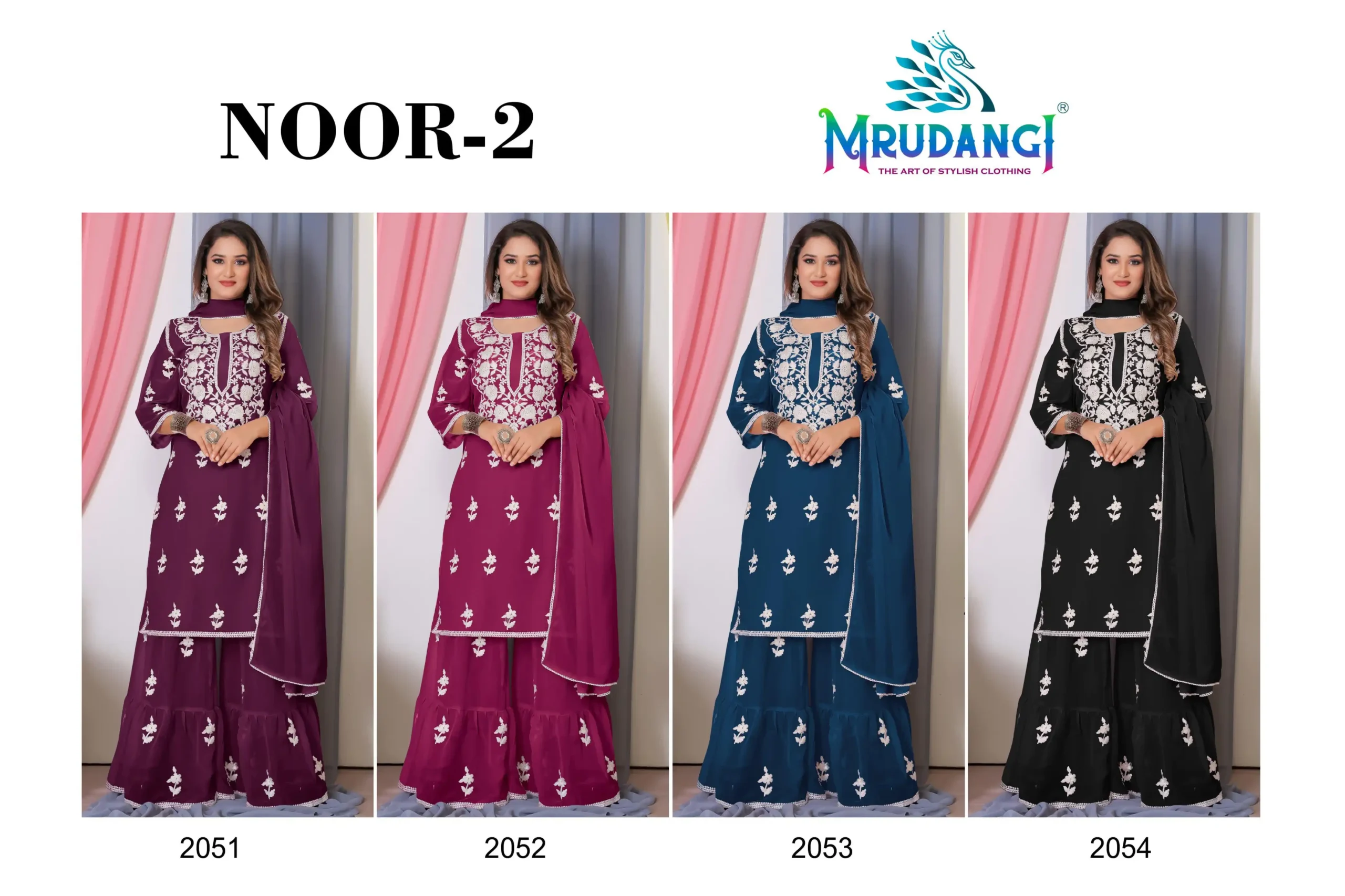 Mrudangi Noor 2 Bamberg Georgette Wholesale Designer Salwar Suit Catalog - Image 5
