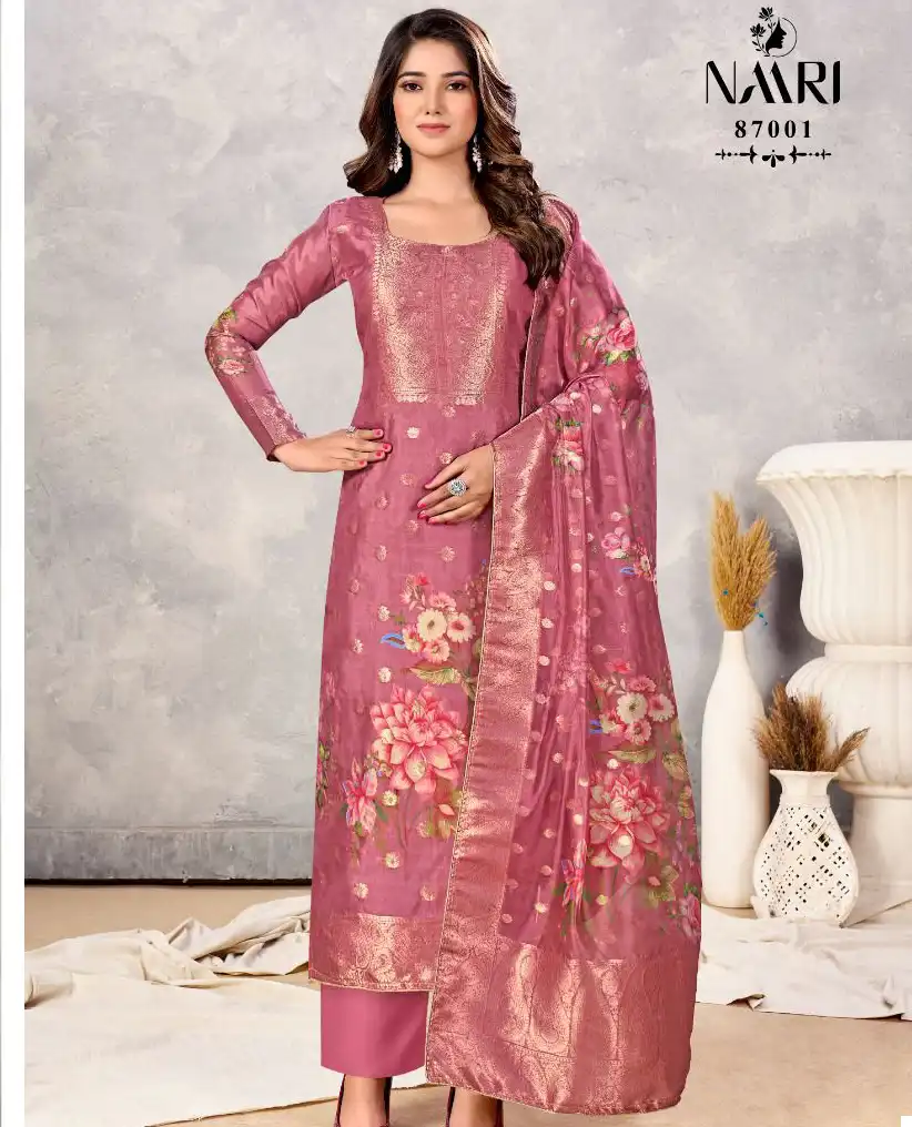 Naari Avanti Pure Organza Wholesale Fancy Salwar Suit Catalog