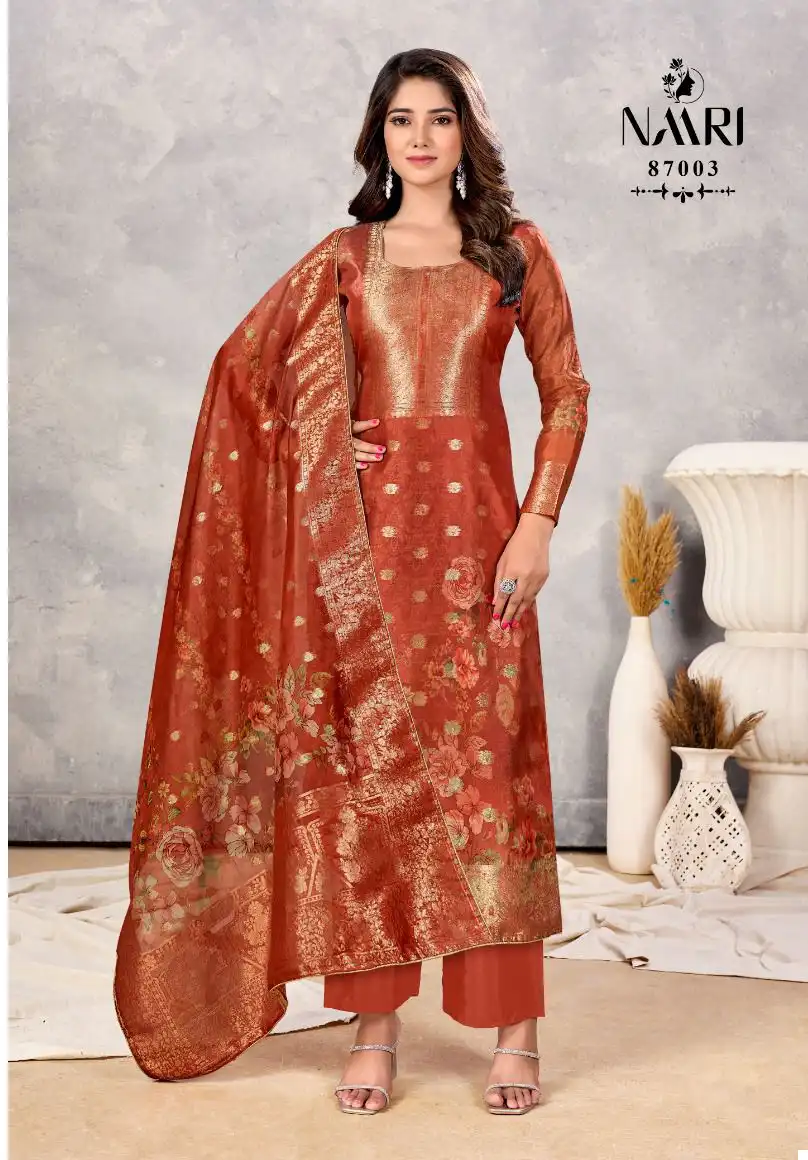 Naari Avanti Pure Organza Wholesale Fancy Salwar Suit Catalog - Image 3