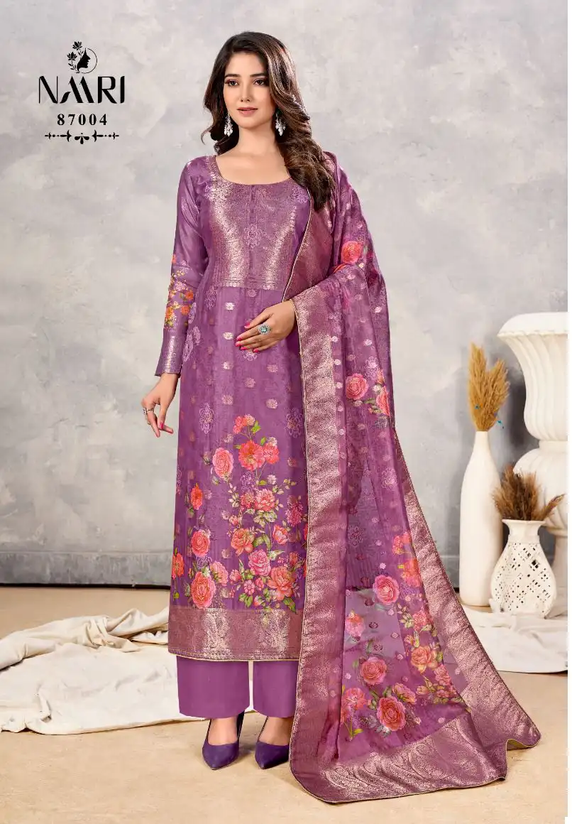 Naari Avanti Pure Organza Wholesale Fancy Salwar Suit Catalog - Image 4