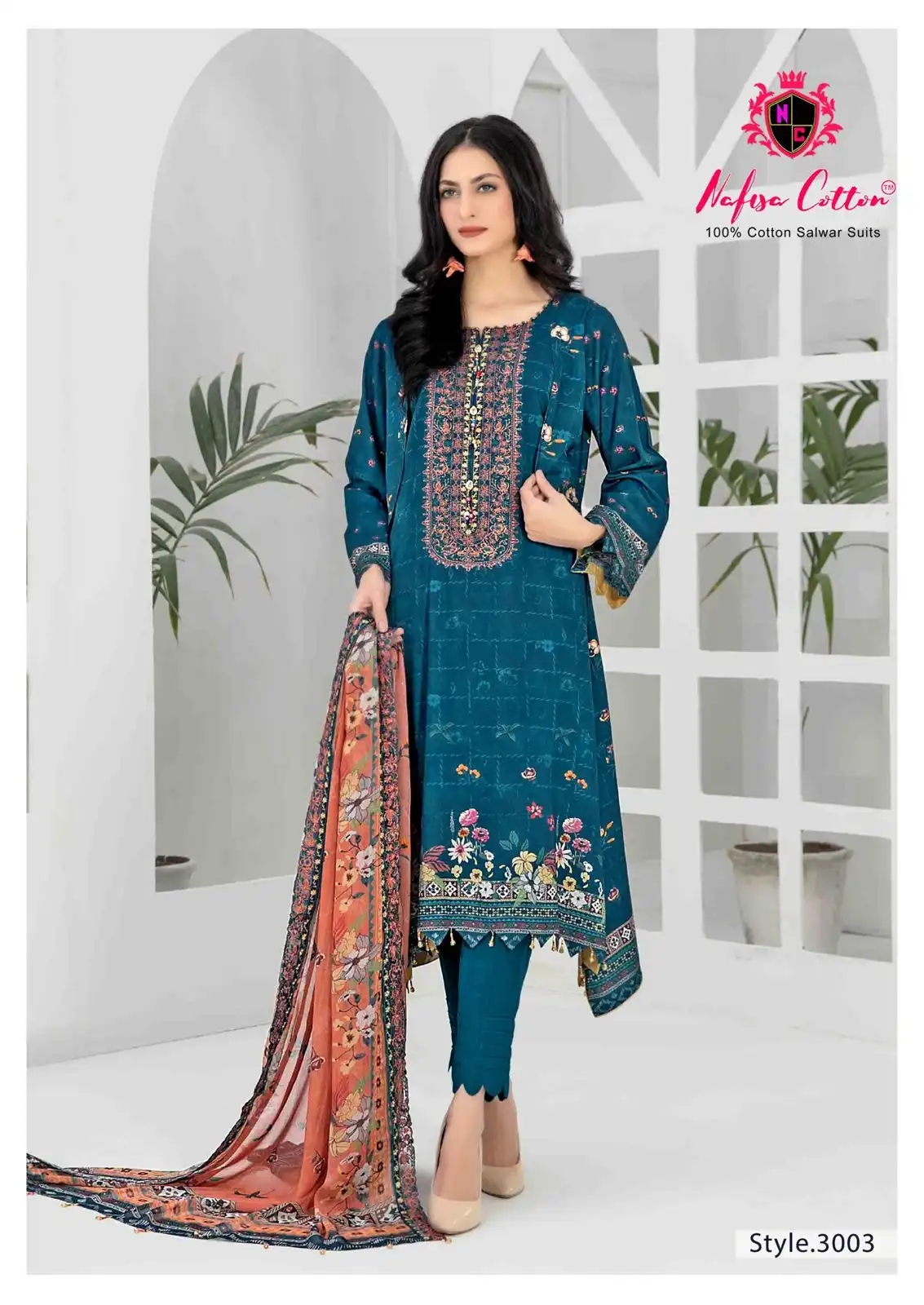 Nafisha Andaaz Karachi Suits Vol 3 Pure Soft Cotton Wholesale Pakistani Salwar Suit Catalog - Image 3
