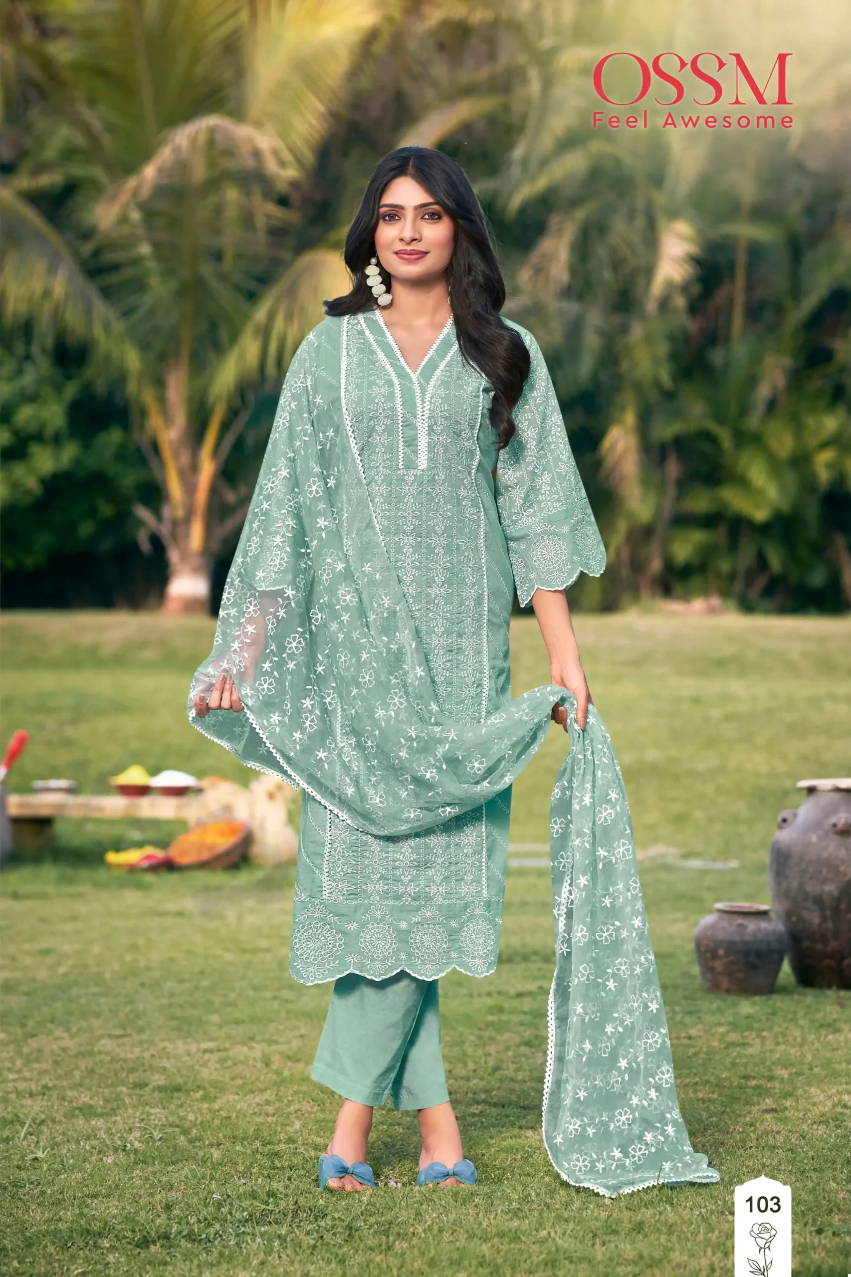 Ossm Summer Style Premium Cotton Wholesale Readymade Salwar Suit Catalog - Image 4