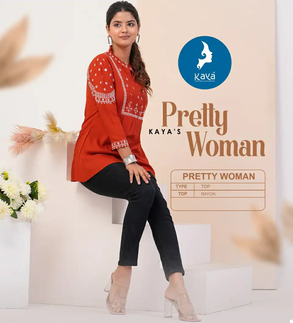 Kaya Pretty Women Rayon Wholesale Short Top Catalog
