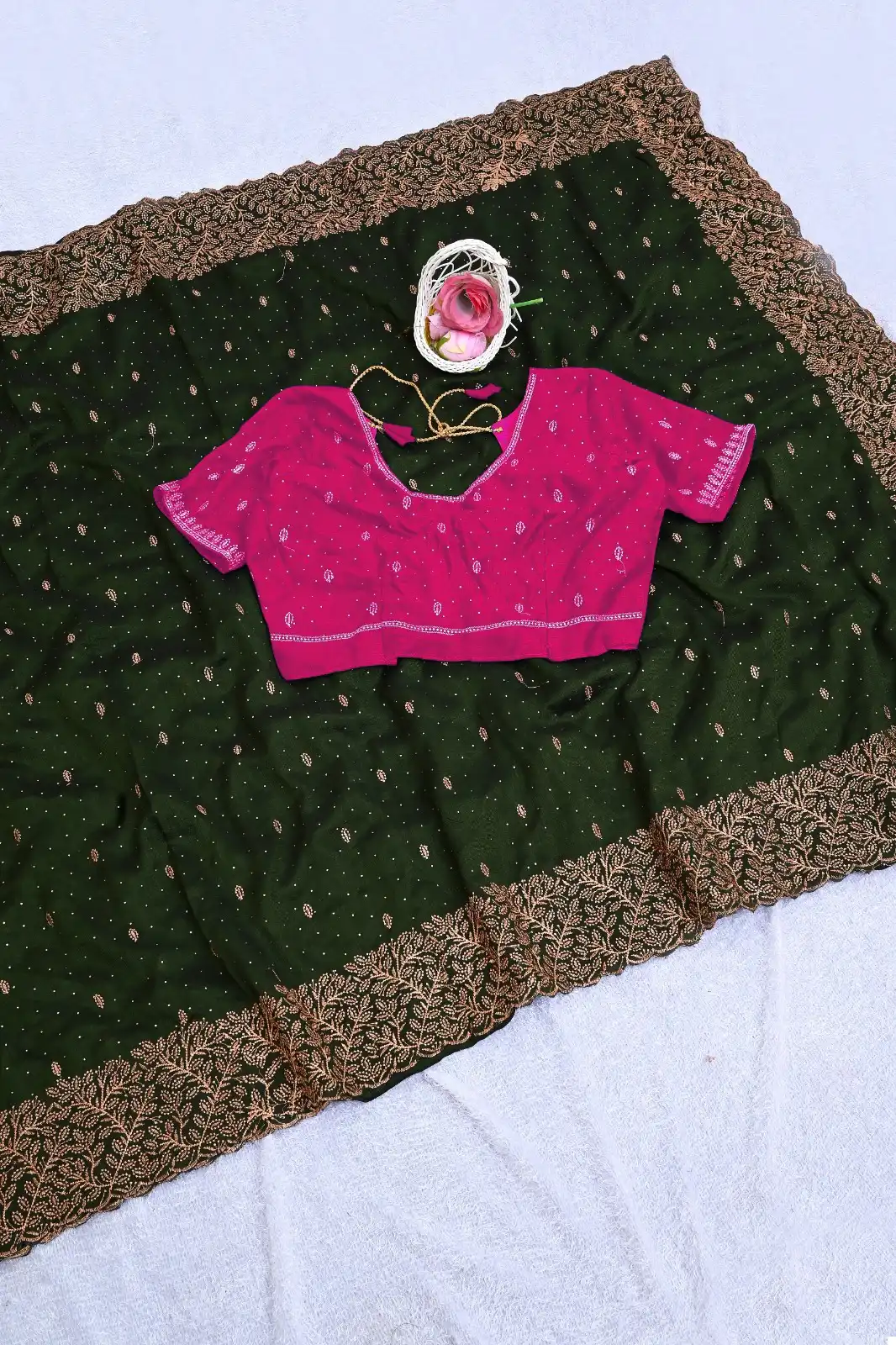 Prima 201 To 205 Vichitra Blooming Wholesale Fancy Sarees Catalog - Image 9