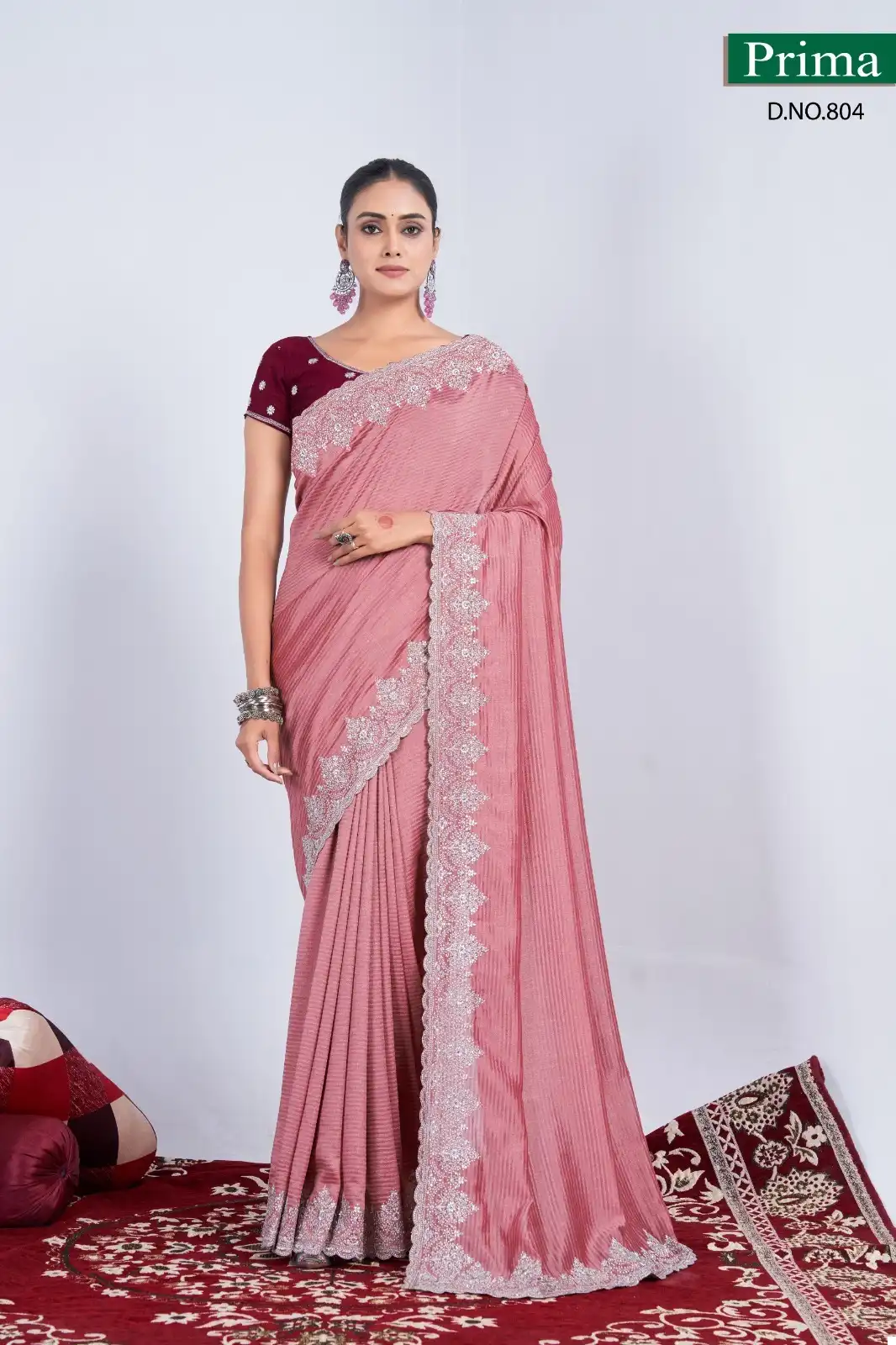 Prima 801 To 804 Black Rangoli Wholesale Fancy Sarees Catalog - Image 5