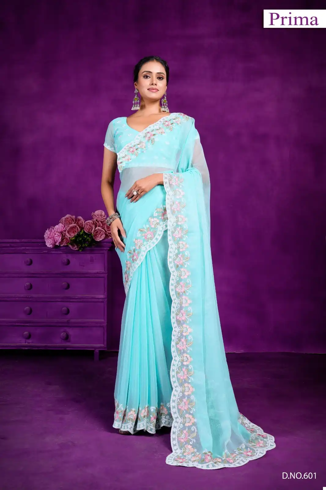 Prime 601 To 605 Simar Wholesale Fancy Sarees Catalog - Image 3