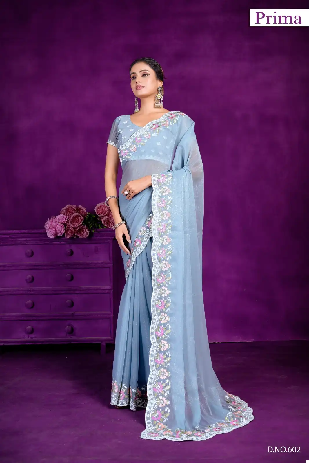Prime 601 To 605 Simar Wholesale Fancy Sarees Catalog - Image 4