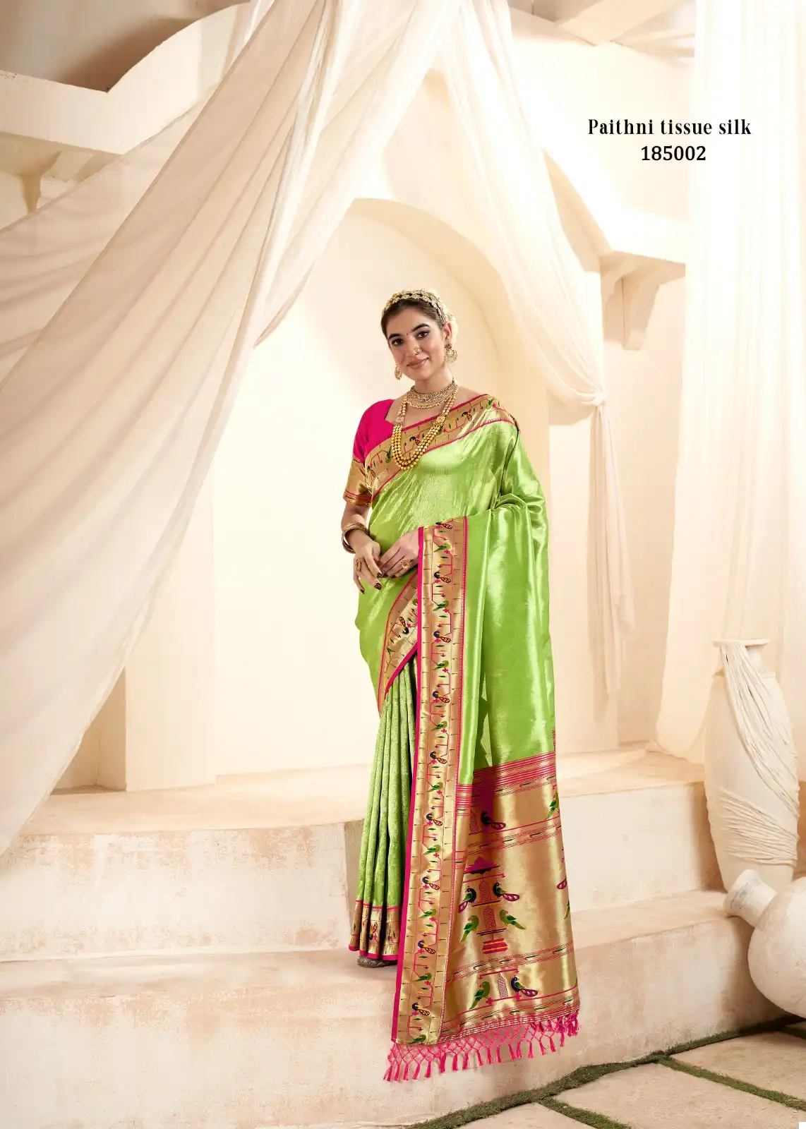 Rajpath Mangalya Silk Soft Tissue Silk Wholesale Fancy Sarees Catalog - Image 3