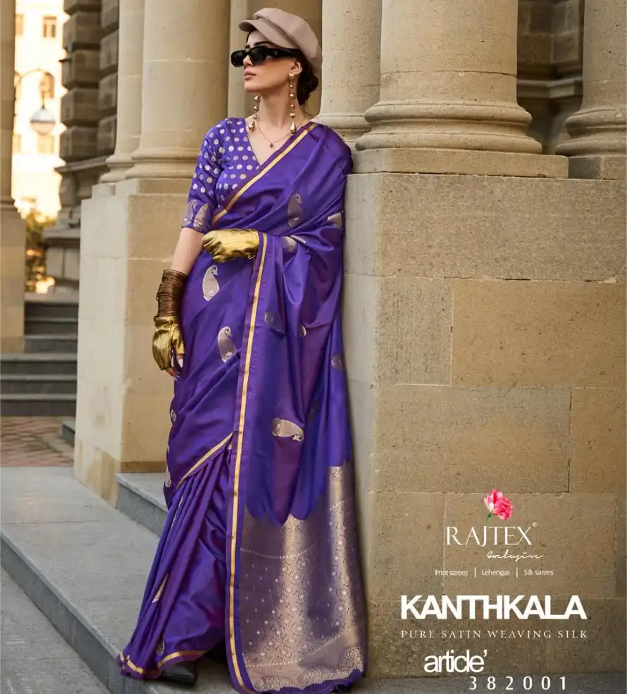 Rajtex Kanthkala Silk Wholesale Fancy Sarees Catalog