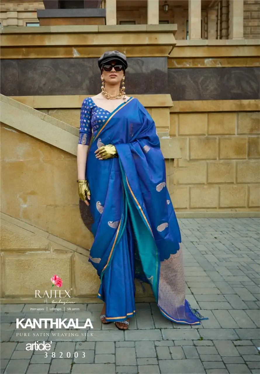 Rajtex Kanthkala Silk Wholesale Fancy Sarees Catalog - Image 4