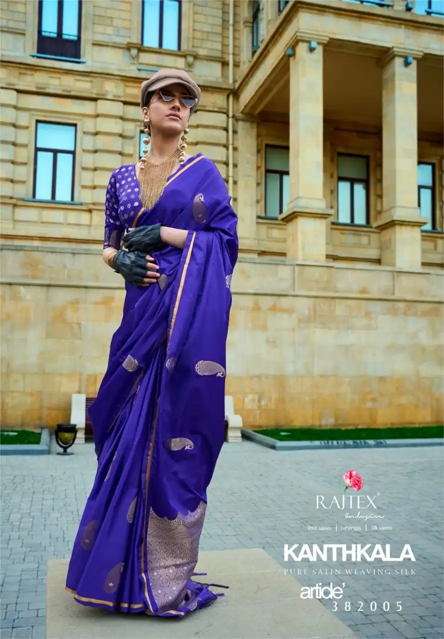 Rajtex Kanthkala Silk Wholesale Fancy Sarees Catalog - Image 6