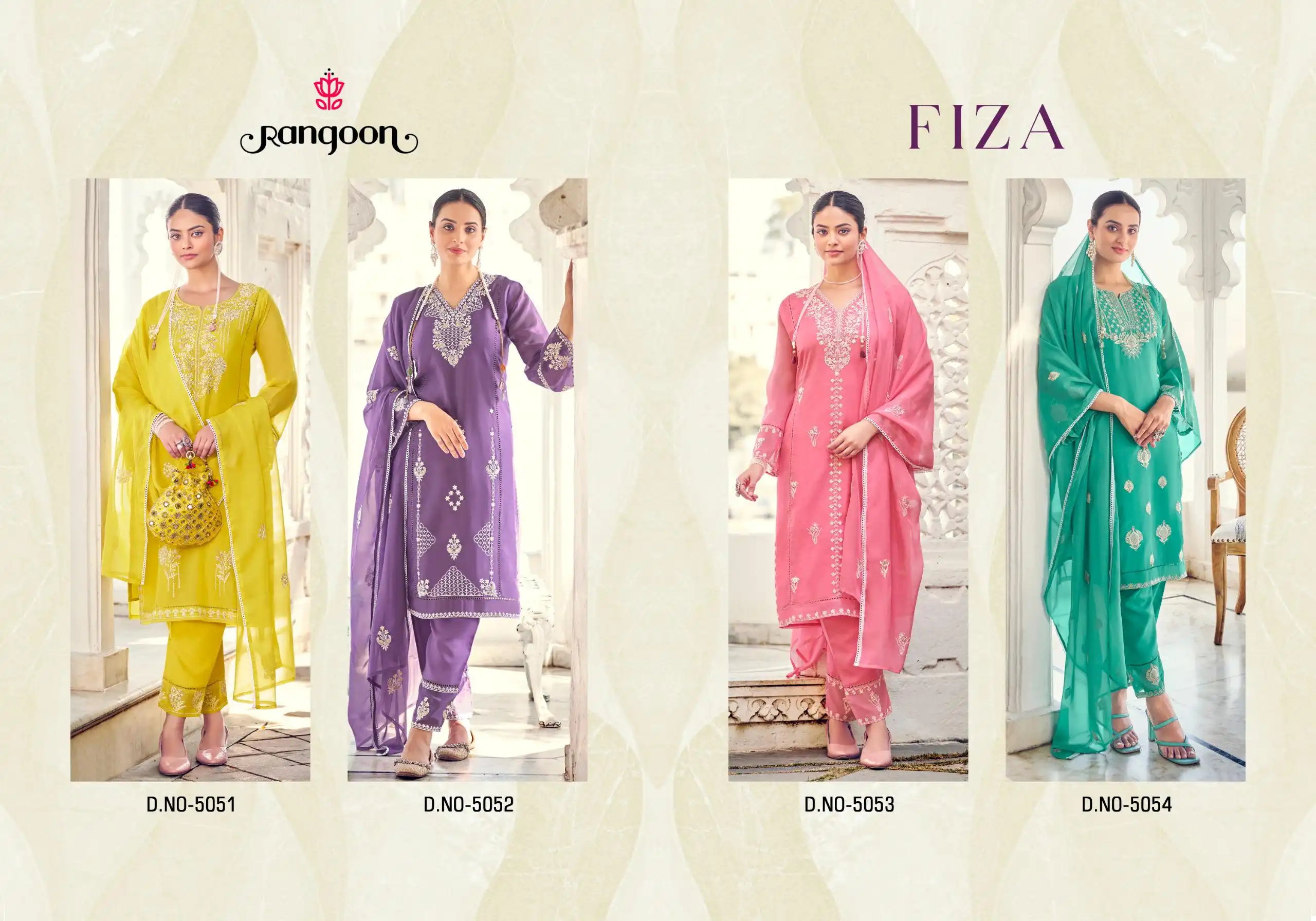 Rangoon Fiza Pure Organza Wholesale Readymade Salwar Suit Catalog - Image 5