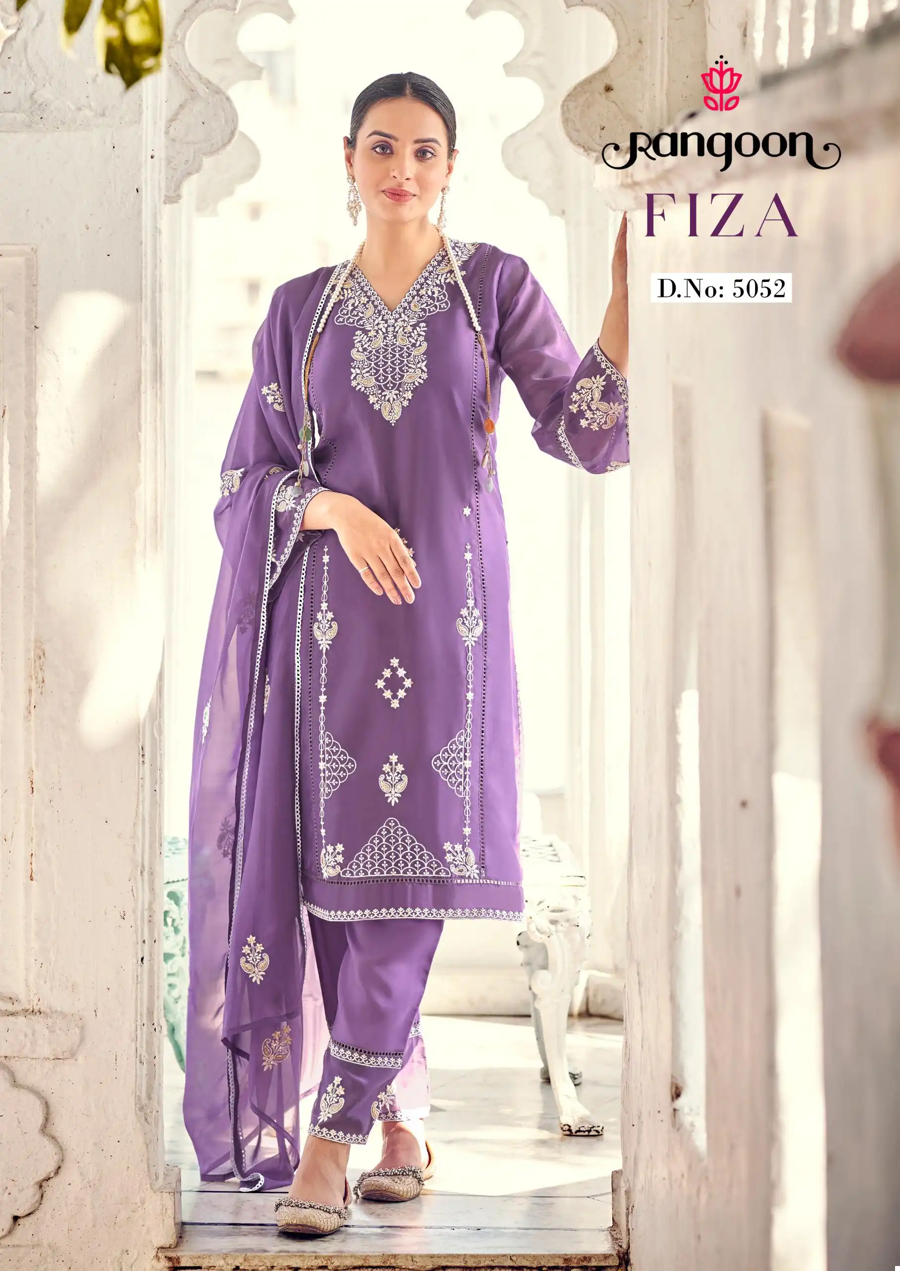 Rangoon Fiza Pure Organza Wholesale Readymade Salwar Suit Catalog - Image 3