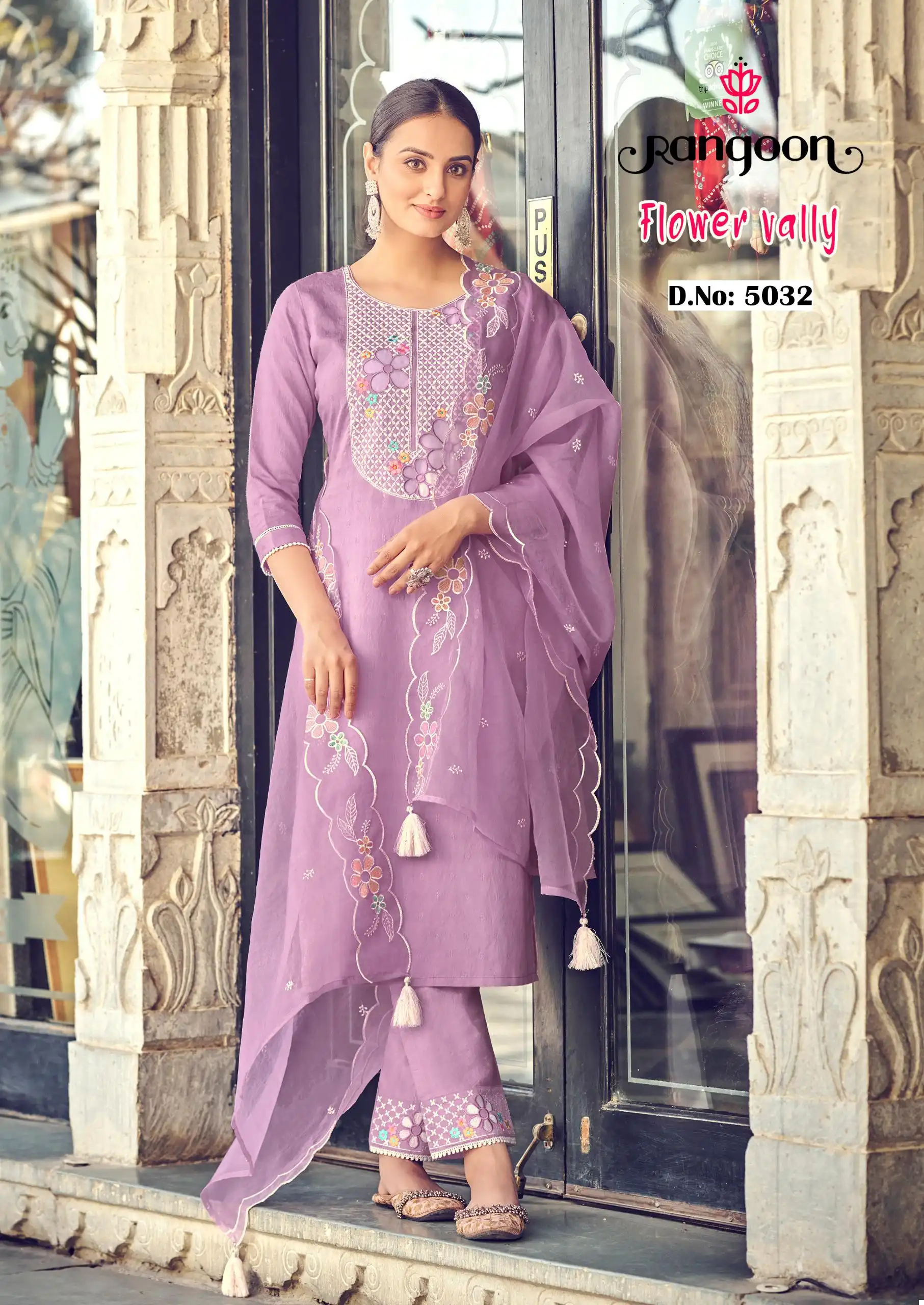 Rangoon Flower Vally Viscose Wholesale Readymade Salwar Suit Catalog - Image 2