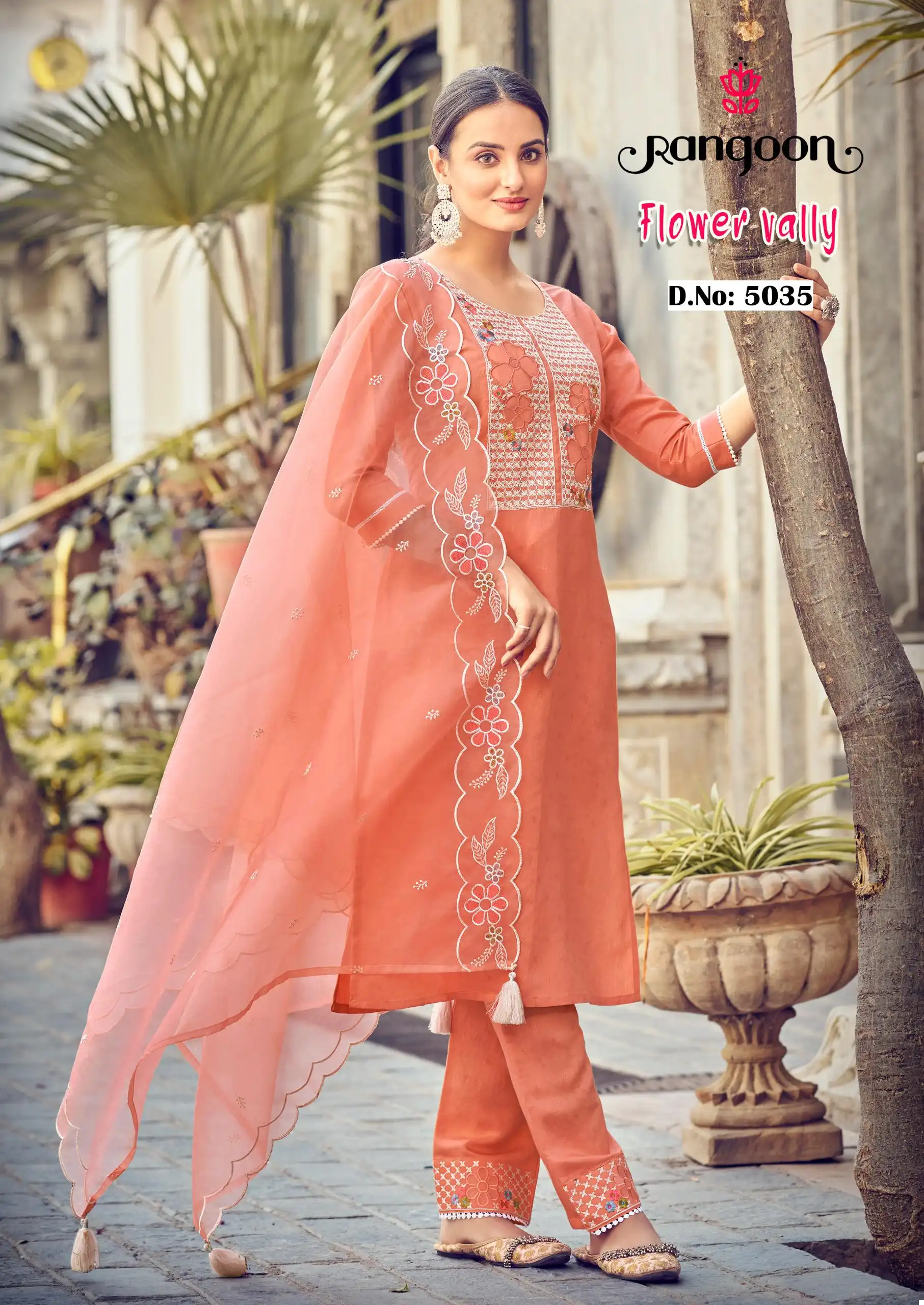 Rangoon Flower Vally Viscose Wholesale Readymade Salwar Suit Catalog - Image 3