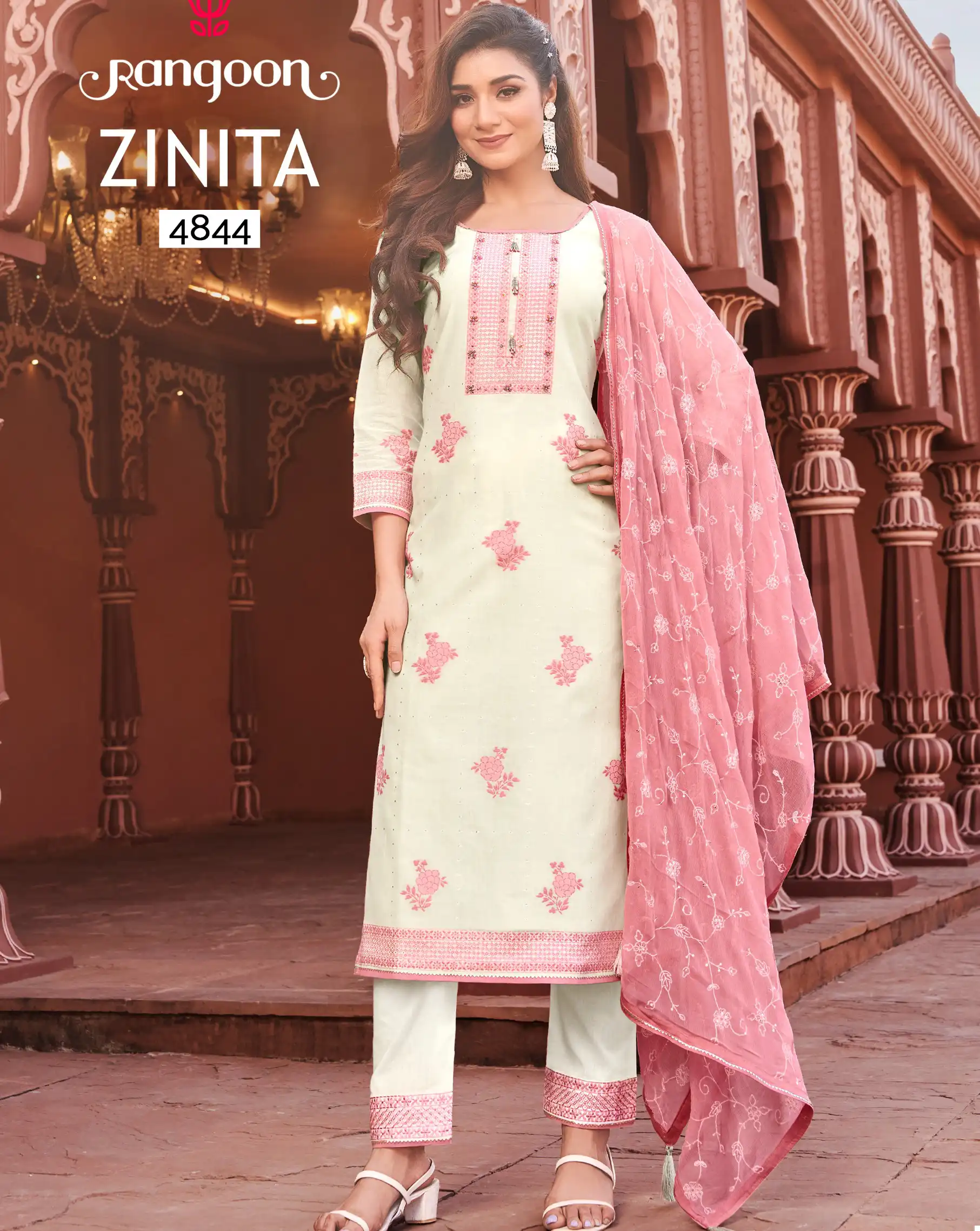 Rangoon Zinita Pure Cotton Wholesale Readymade Salwar Suit Catalog