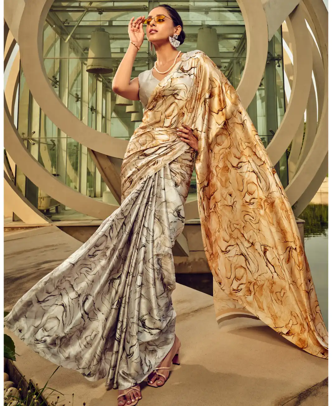Rf Fashion 1400 Series Satin Silk Wholesale Fancy Sarees Catalog