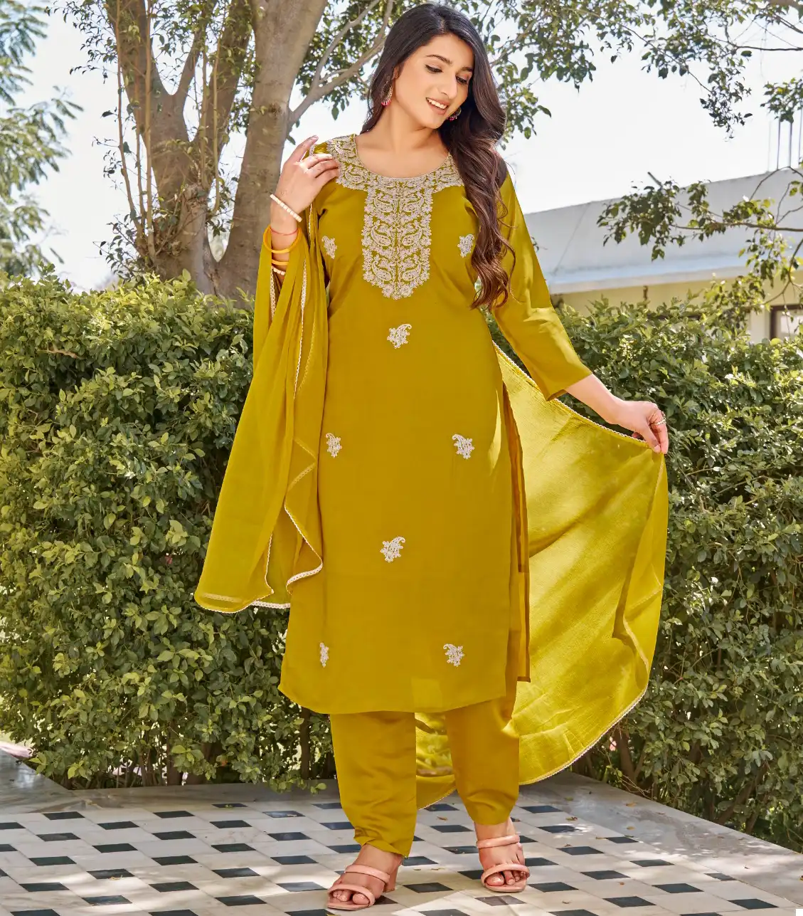 Rung Shobha Heavy Roman Silk Wholesale Readymade Salwar Suit Catalog