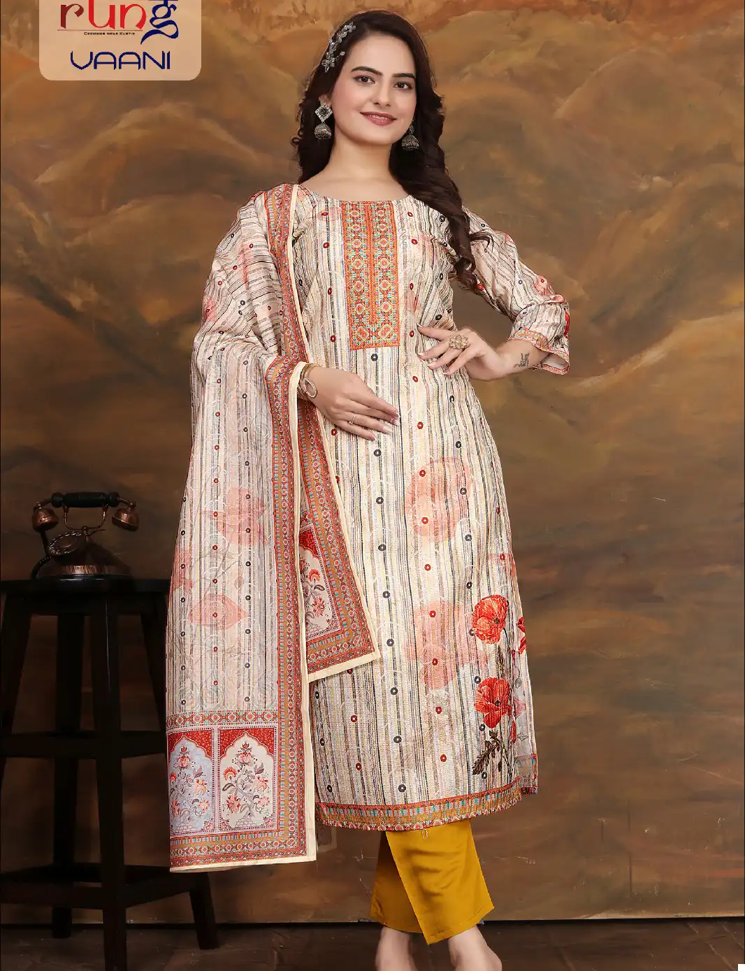 Rung Vaani Heavy Digital Silk Wholesale Readymade Salwar Suit Catalog