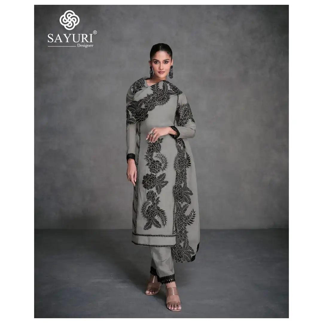 Sayuri Designer Nazia Pure Organza Silk Wholesale Fancy Readymade Salwar Suit Catalog - Image 2