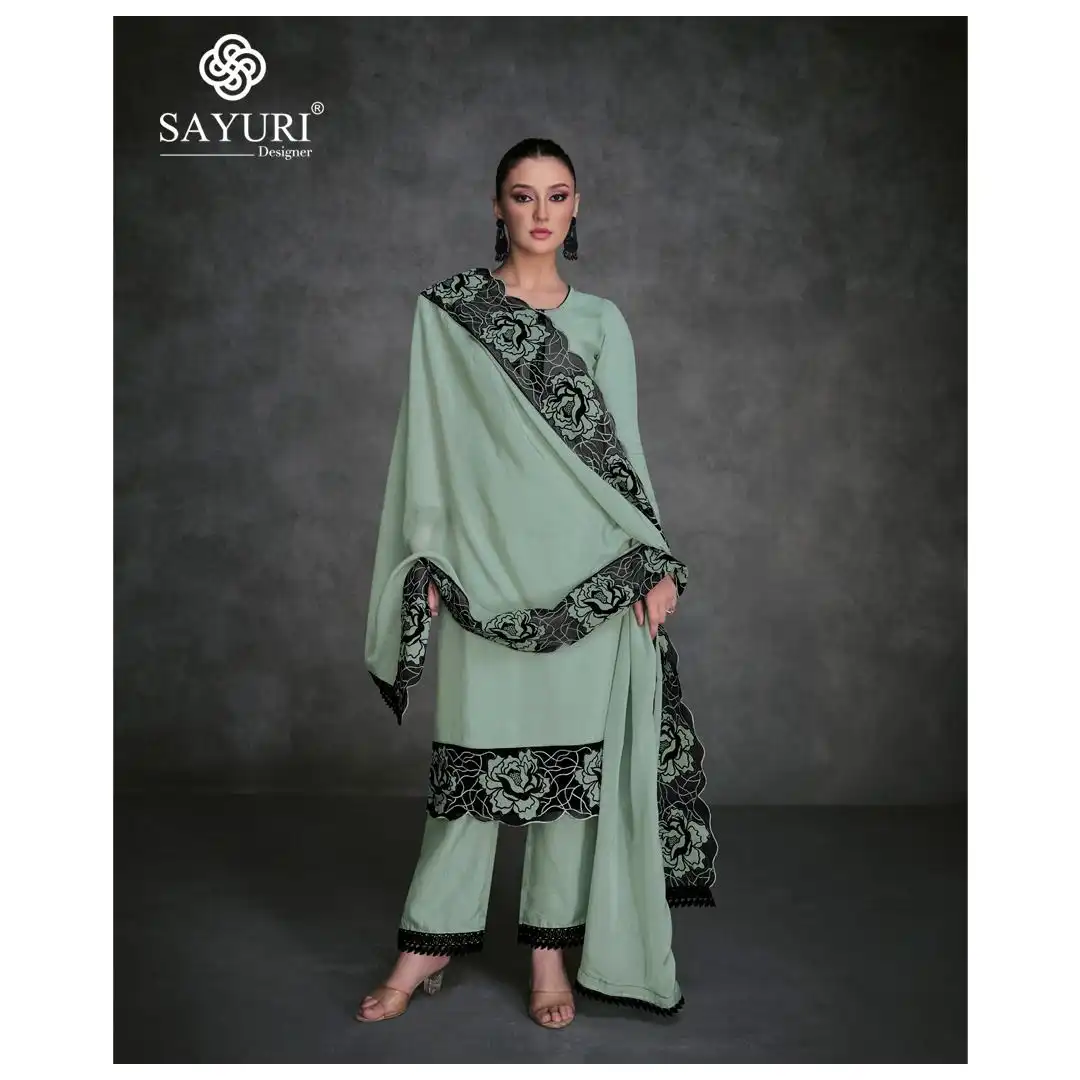 Sayuri Designer Nazia Pure Organza Silk Wholesale Fancy Readymade Salwar Suit Catalog - Image 3