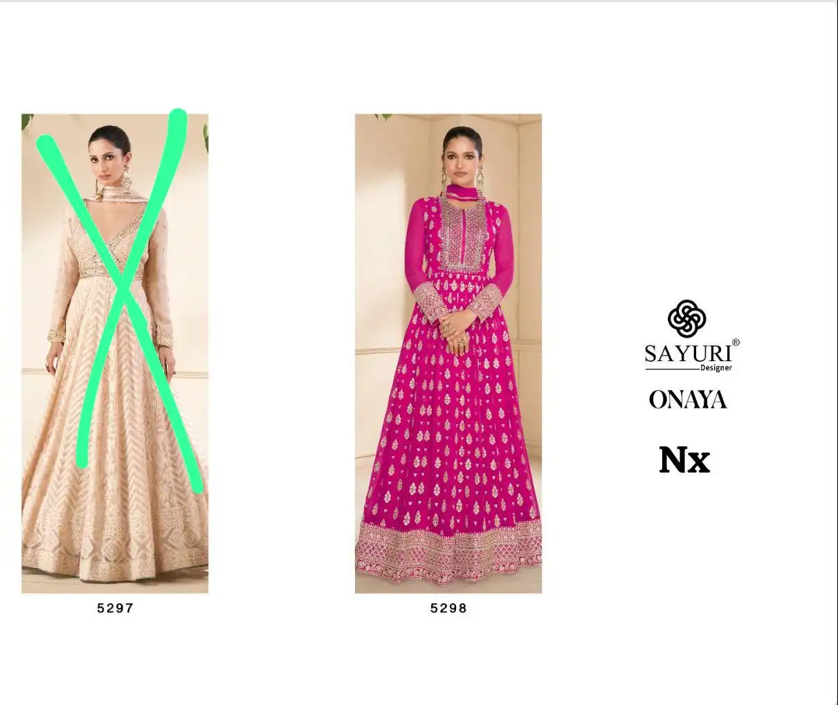 Sayuri Designer Onaya Real Georgette Wholesale Designer Readymade Salwar Suit Catalog - Image 3