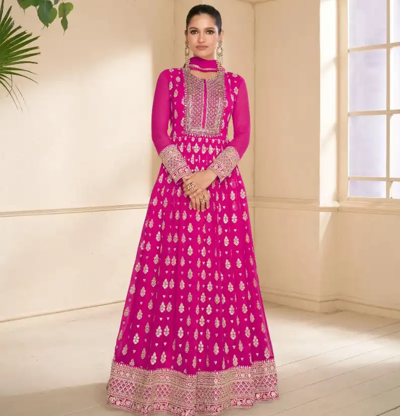 Sayuri Designer Onaya Real Georgette Wholesale Designer Readymade Salwar Suit Catalog