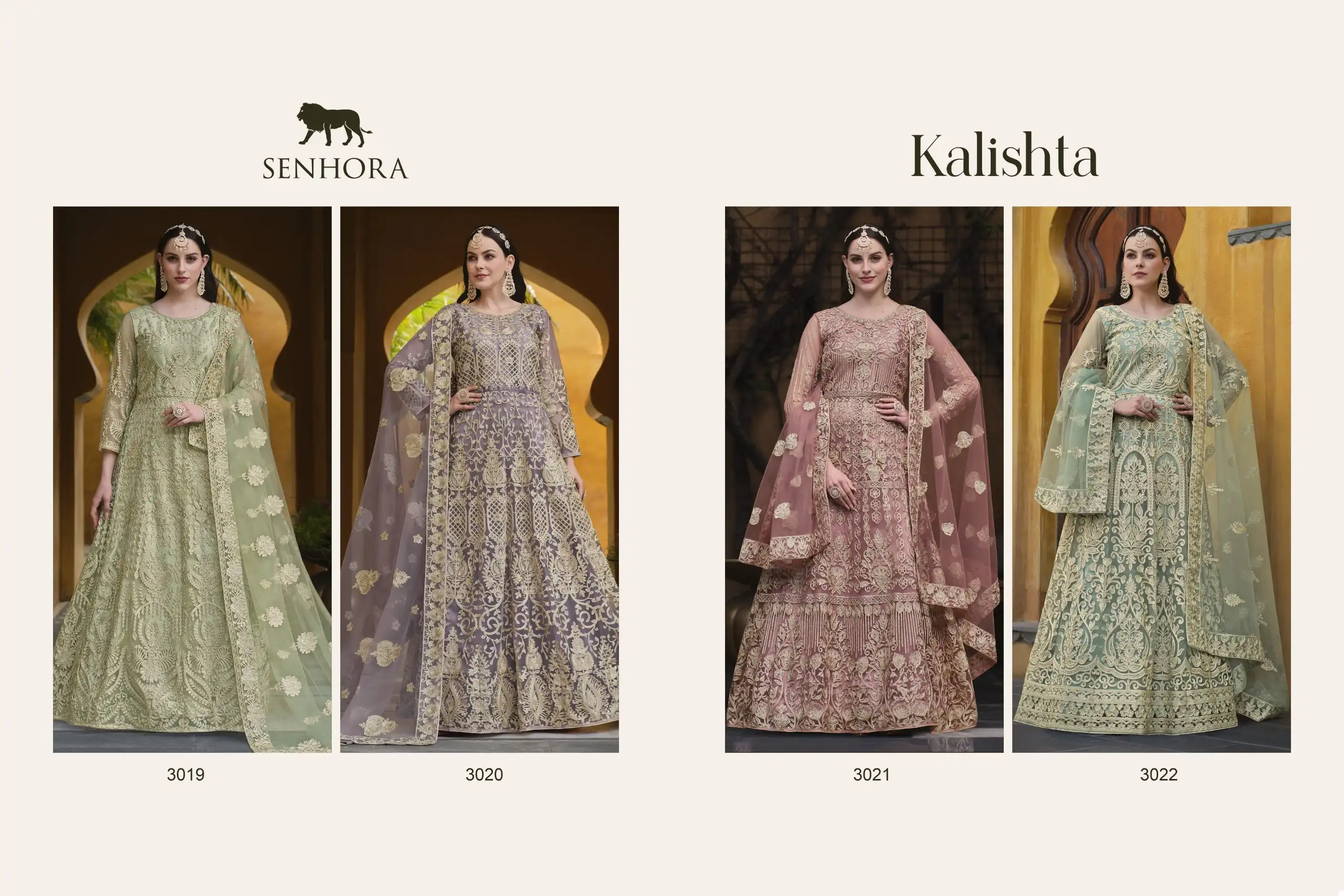 Senhora Kalishta Pure Butterfly Net Wholesale Designer Salwar Suit Catalog - Image 5