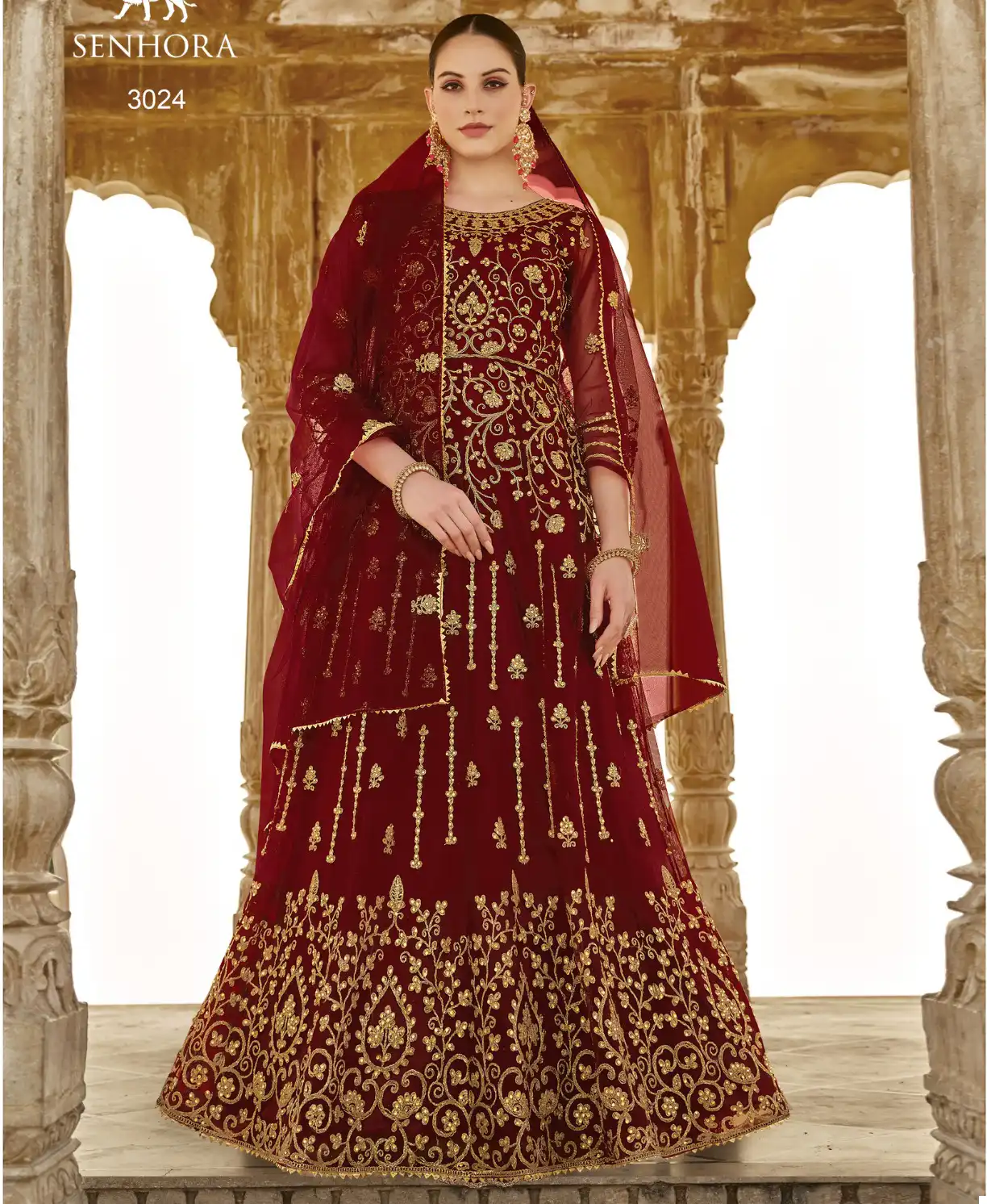 Senhora Nirjala Pure Butterfly Net Wholesale Anarkali Gown Catalog