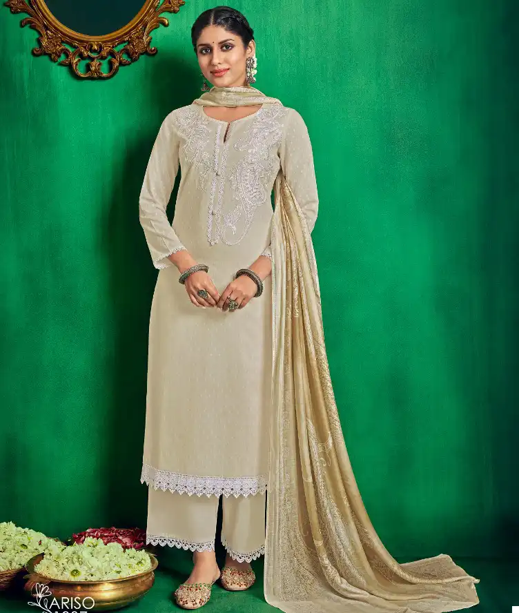 Shiddat Ariso Cotton Cambric Wholesale Fancy Salwar Suit Catalog