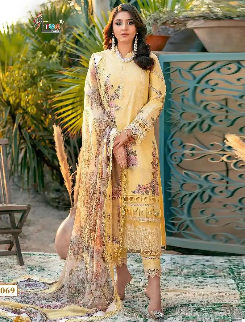 Shree Fab Ombre Nx Lawn Collection Cotton Wholesale Pakistani Salwar Suit Catalog