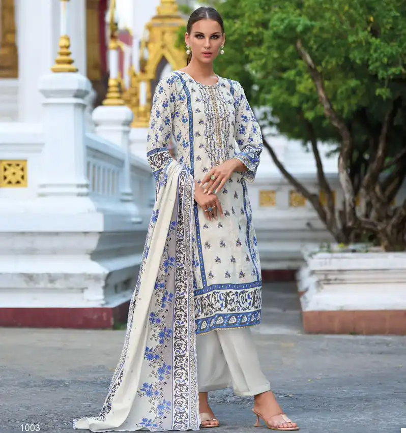 Shree Fab Riwayat Premium Embordered Lawn Collection Pure Cotton Print Wholesale Pakistani Salwar Suit Catalog