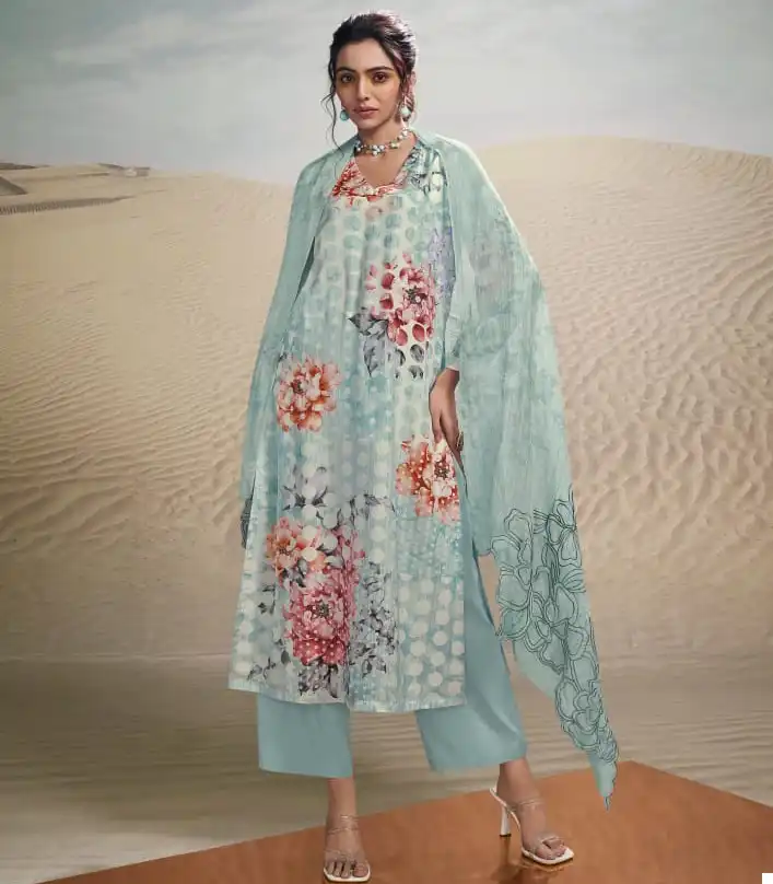 T&M Rea Unique Muslin Silk Wholesale Fancy Salwar Suit Catalog