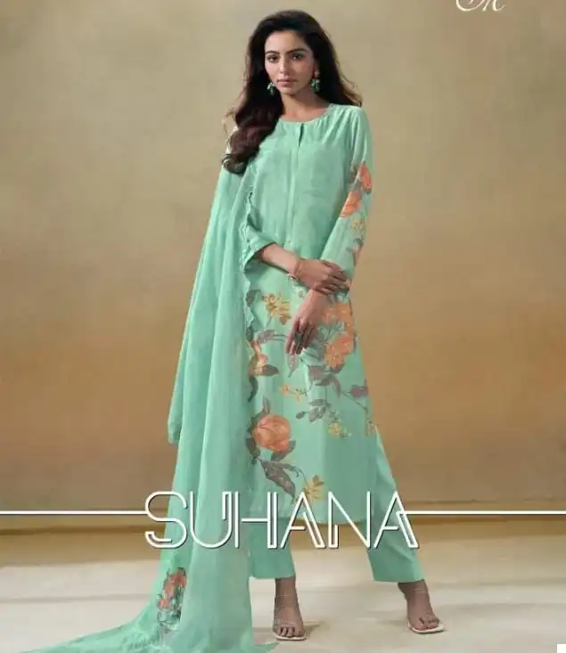 T&M Suhana Unique Muslin Silk Wholesale Fancy Salwar Suit Catalog
