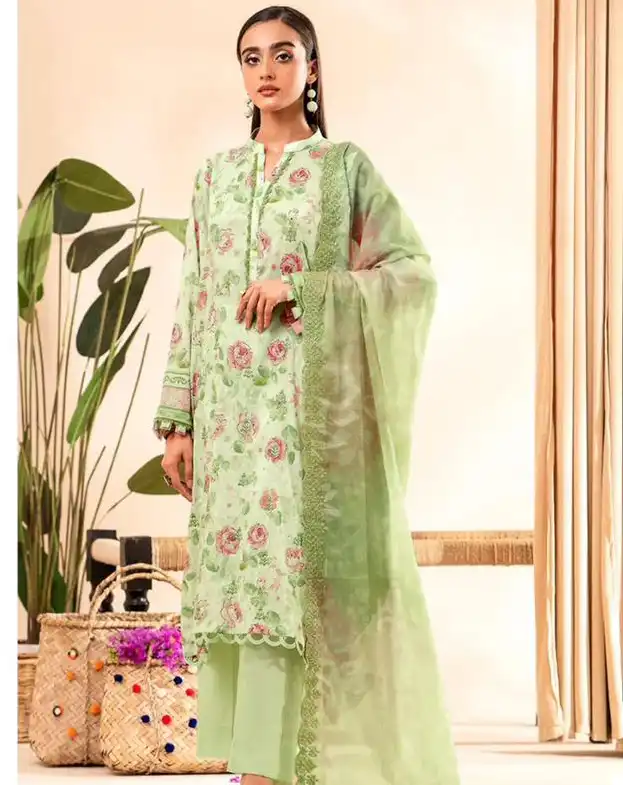 Taj Creations Design No Taj 502, 503, 504 & 505 Pure Cotton Wholesale Pakistani Salwar Suit Catalog