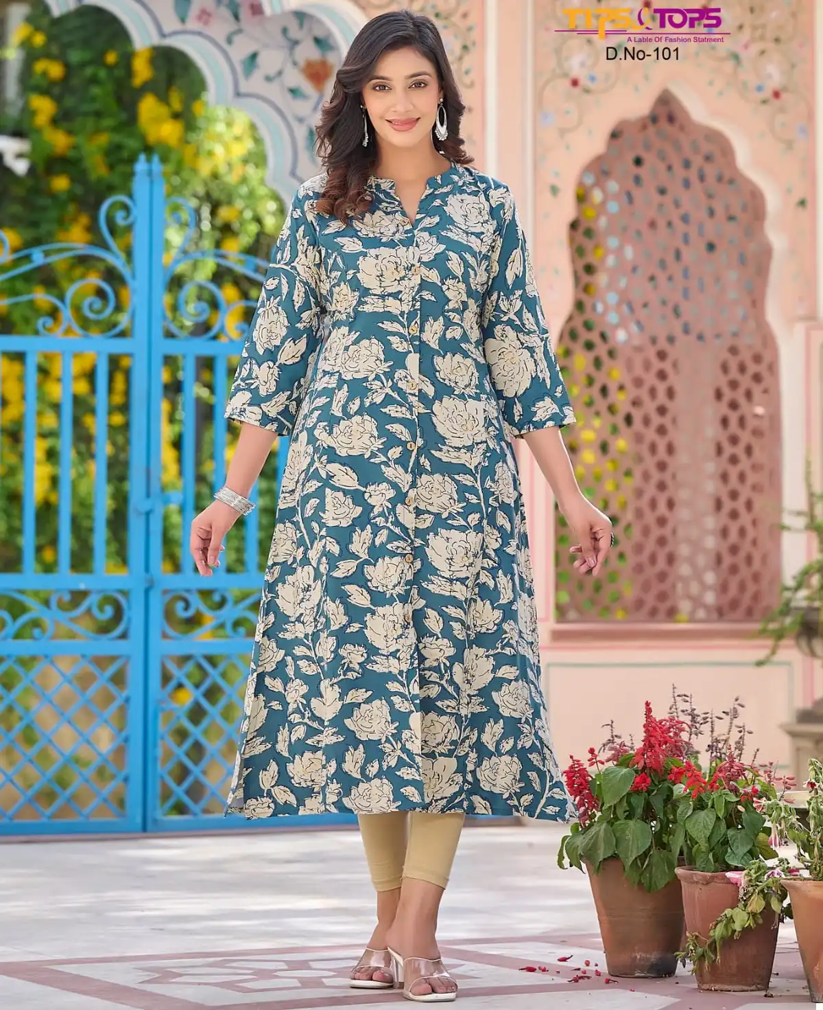 Tips & Tops Mimi Heavy Rayon Print Wholesale Fancy Kurtis Catalog