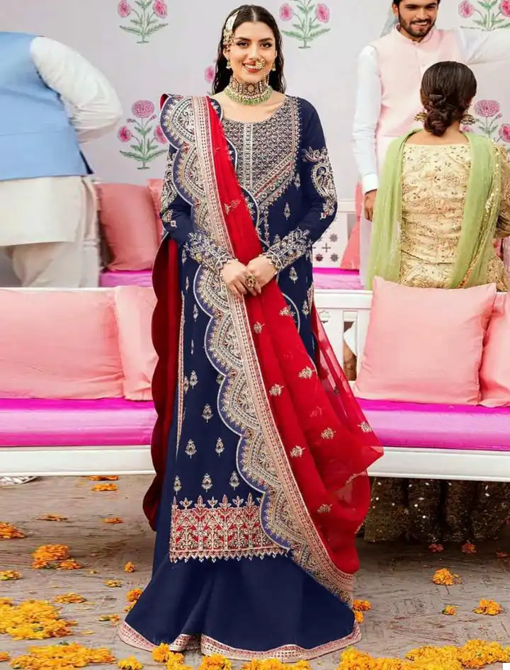 Vardan Ethnic Anamsa 286 Heavy Pure Fox Georgette Wholesale Pakistani Salwar Suit Catalog