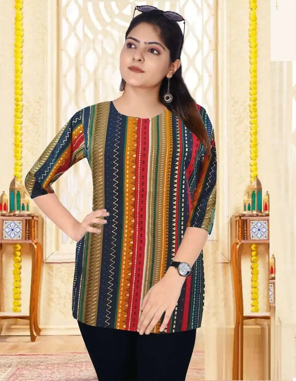 Vardan Ethnic Bella Heavy Rayon Designer Western Ladies Top Collection Rayon Wholesale Designer Western Ladies Top Catalog