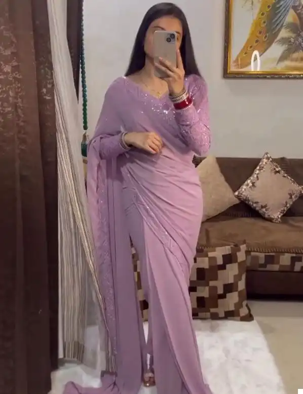 Vardan Ethnic Bt 1214 Soft Heavy Georgette Wholesale Fancy Readymade Saree